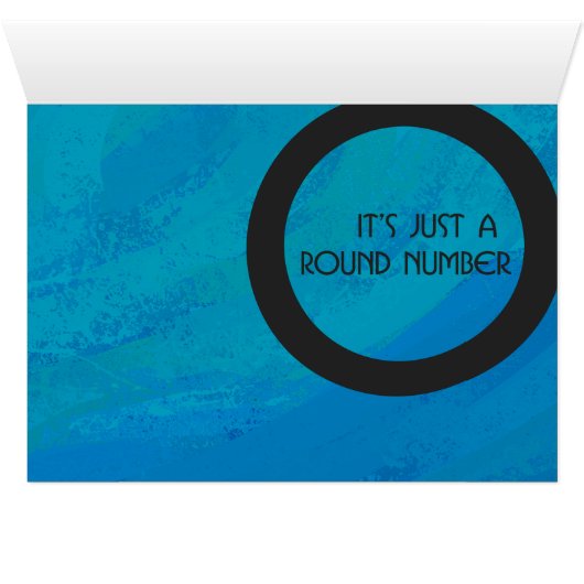 Blue 60 Decade Birthday Cards (Inside Horizontal (Bottom))