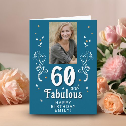 Blue 60 & Fabulous Foliage 60th Birthday Photo 