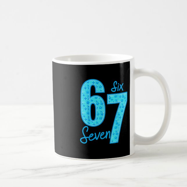 Blue 67 Funny Meme  Coffee Mug (Right)