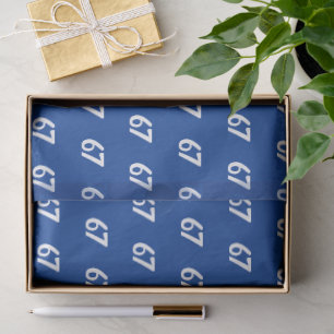 Blue 67 Meme  Tissue Paper