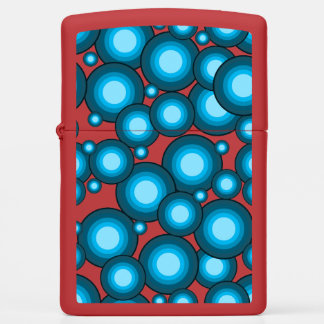 Blue 70's year circle zippo lighter