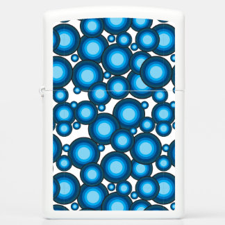 Blue 70's year circle zippo lighter