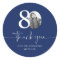 Blue 80th Birthday Thank You