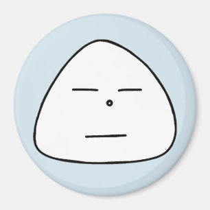 Blue 8 Onigiri Face Magnet