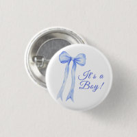 Blue a Bow It's a Boy Baby shower