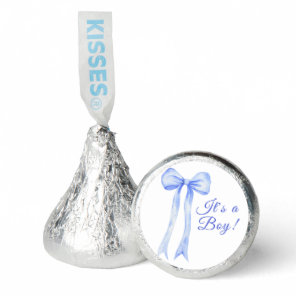 Blue a Bow It's a Boy Baby shower Hershey®'s Kisses®