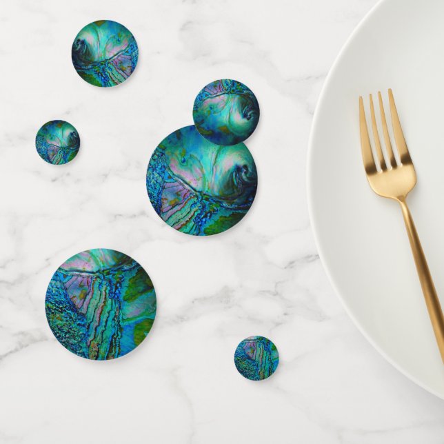 Blue Abalone Motif Confetti (Group)