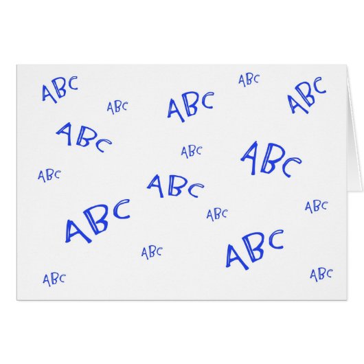 Blue ABCs Cards (Front Horizontal)