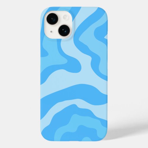 blue abstract art Case_Mate iPhone 14 case