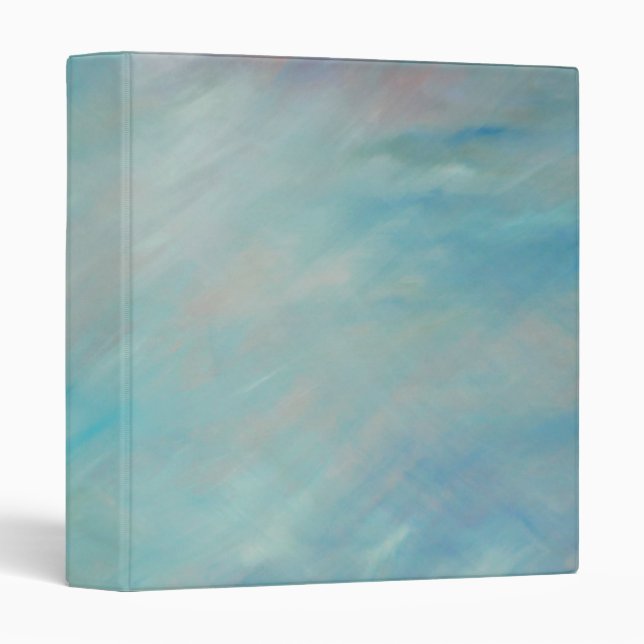 Blue abstract art folder (Front/Spine)