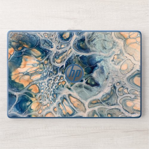 Blue Abstract Art HP Laptop Skin