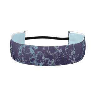 Blue Abstract Athletic Headband