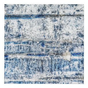 Blue abstract background design abstract, aged, an faux canvas print