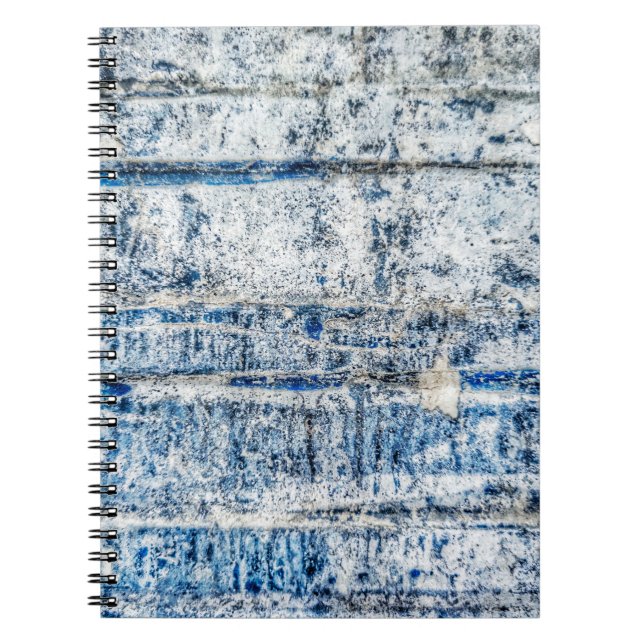 Blue abstract background design abstract, aged, an notebook (Front)