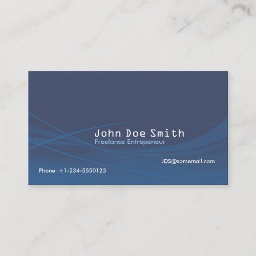 Blue Abstract Business Card Templates