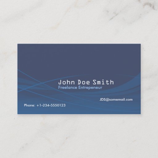 Customizable Blue Abstract Business Card Templates