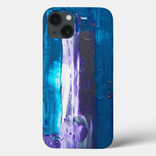blue abstract iPhone 13 case
