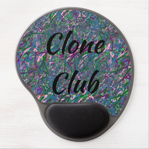 blue abstract Clone Club from Orphan Black tvshow Gel Mouse Pad