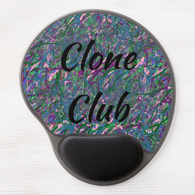 blue abstract Clone Club from Orphan Black tvshow Gel Mouse Pad (Front)