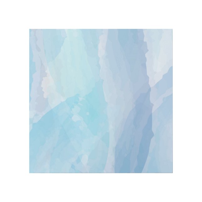 Blue, abstract, cool water color brush stroke art (Front)