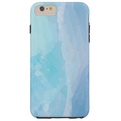 Blue, abstract, cool water color brush stroke art tough iPhone 6 plus case