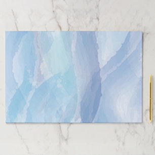 Blue, abstract, cool water color brush stroke art paper pad