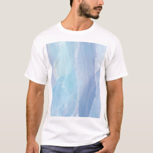 Blue, abstract, cool water color brush stroke art T-Shirt