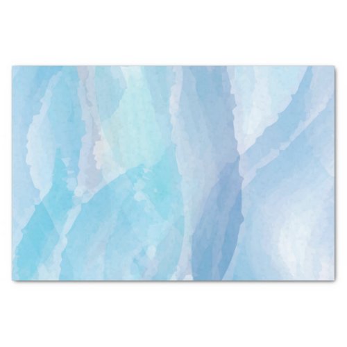 Blue abstract cool water color brush stroke art tissue paper