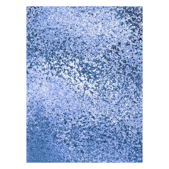 Blue Abstract Cotton Tablecloth, 52"x70" Tablecloth (Front)