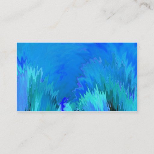 Customizable Blue Abstract Create Your Own Business Card