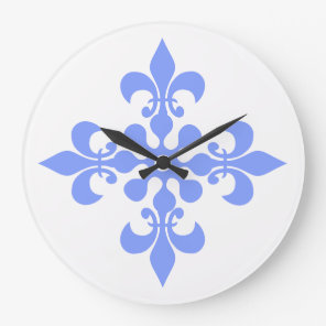 Blue Abstract design clock