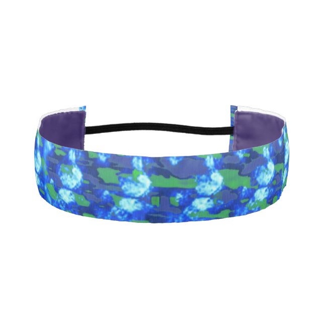 Blue Abstract Design Headband (Front)