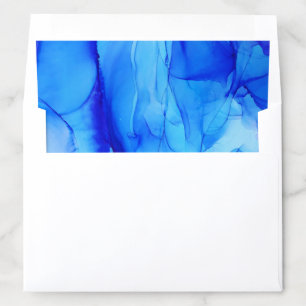 Blue Abstract Envelope Liner