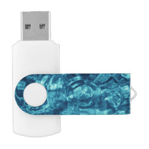 Blue Abstract Flash Drive