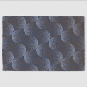 🌊 Blue Abstract Glossy Fiber Entry Design Doormat
