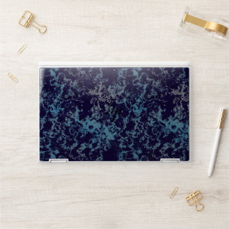 Blue Abstract HP Laptop Skin