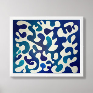 Blue Abstract II Print