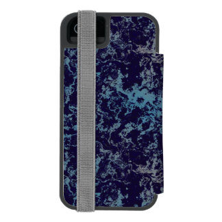 Blue Abstract iPhone SE/5/5s Wallet Case
