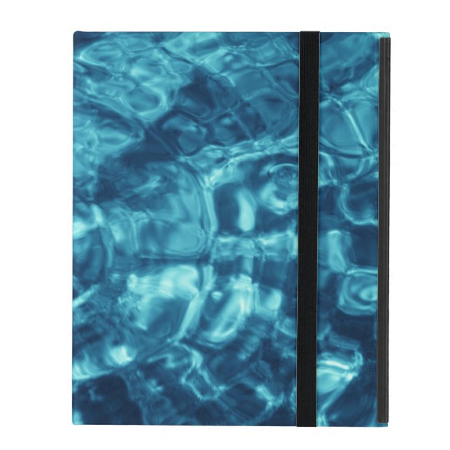 Blue Abstract iPad Case (Front Closed)