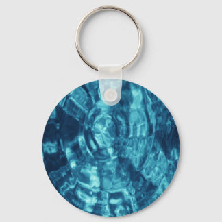 Blue Abstract Keychain