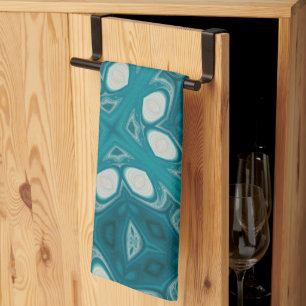 Blue Abstract Kitchen Towels