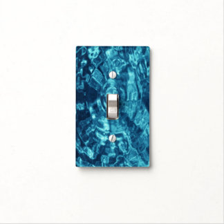 Blue Abstract Light Switch Cover