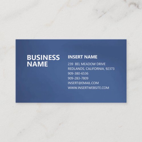 Blue Abstract Modern Business Card