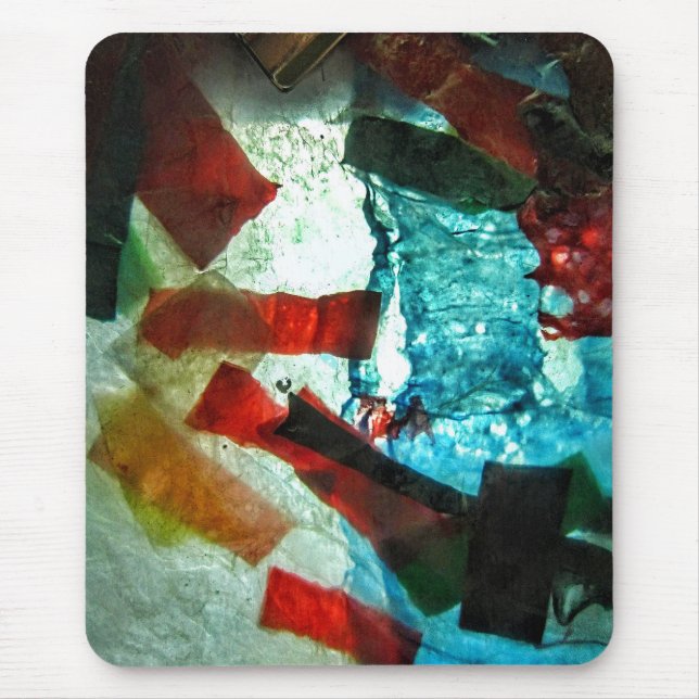 Blue abstract mousepad,Happiness blue gift Mouse Pad (Front)