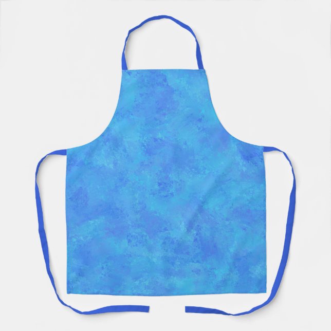 Blue Abstract Pattern  Apron (Front)