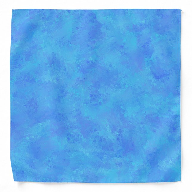 Blue Abstract Pattern  Bandana (Front)
