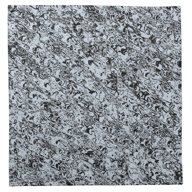 Blue Abstract Pattern Cloth Napkin (Front)