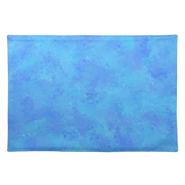 Blue Abstract Pattern  Cloth Placemat (Front)