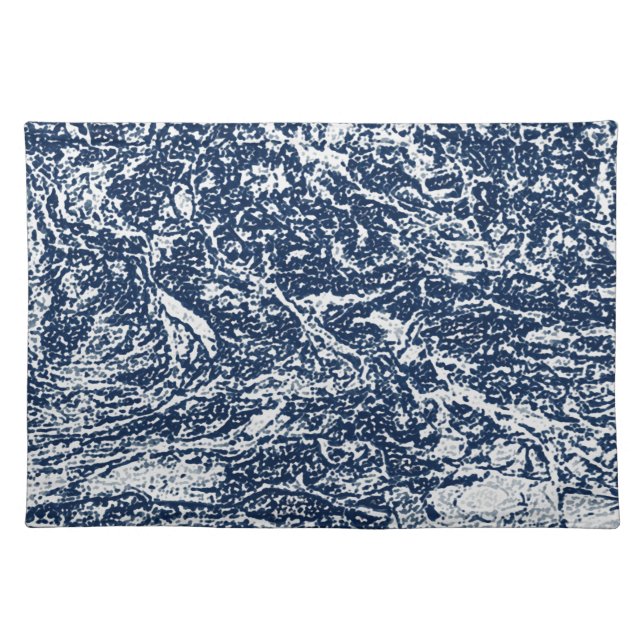 Blue Abstract Pattern Placemat (Front)