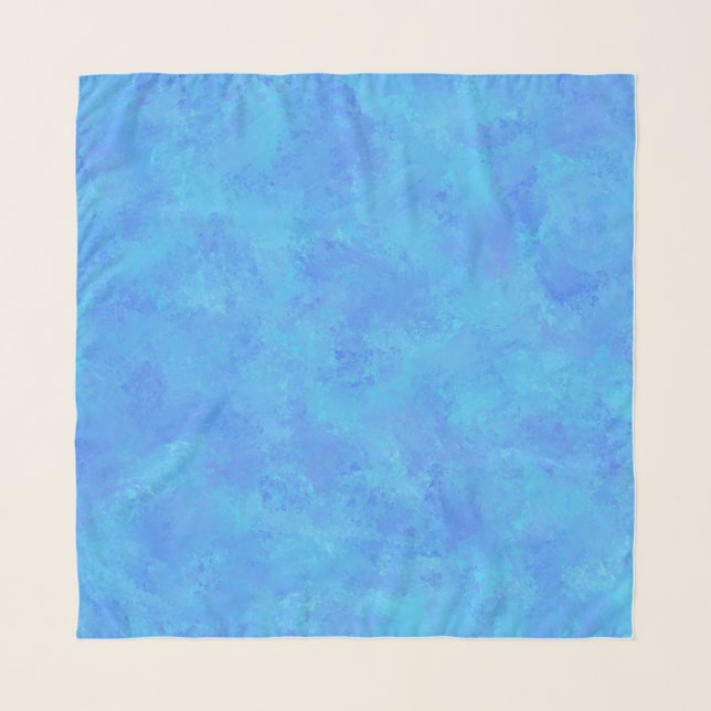 Blue Abstract Pattern  Scarf (Front)